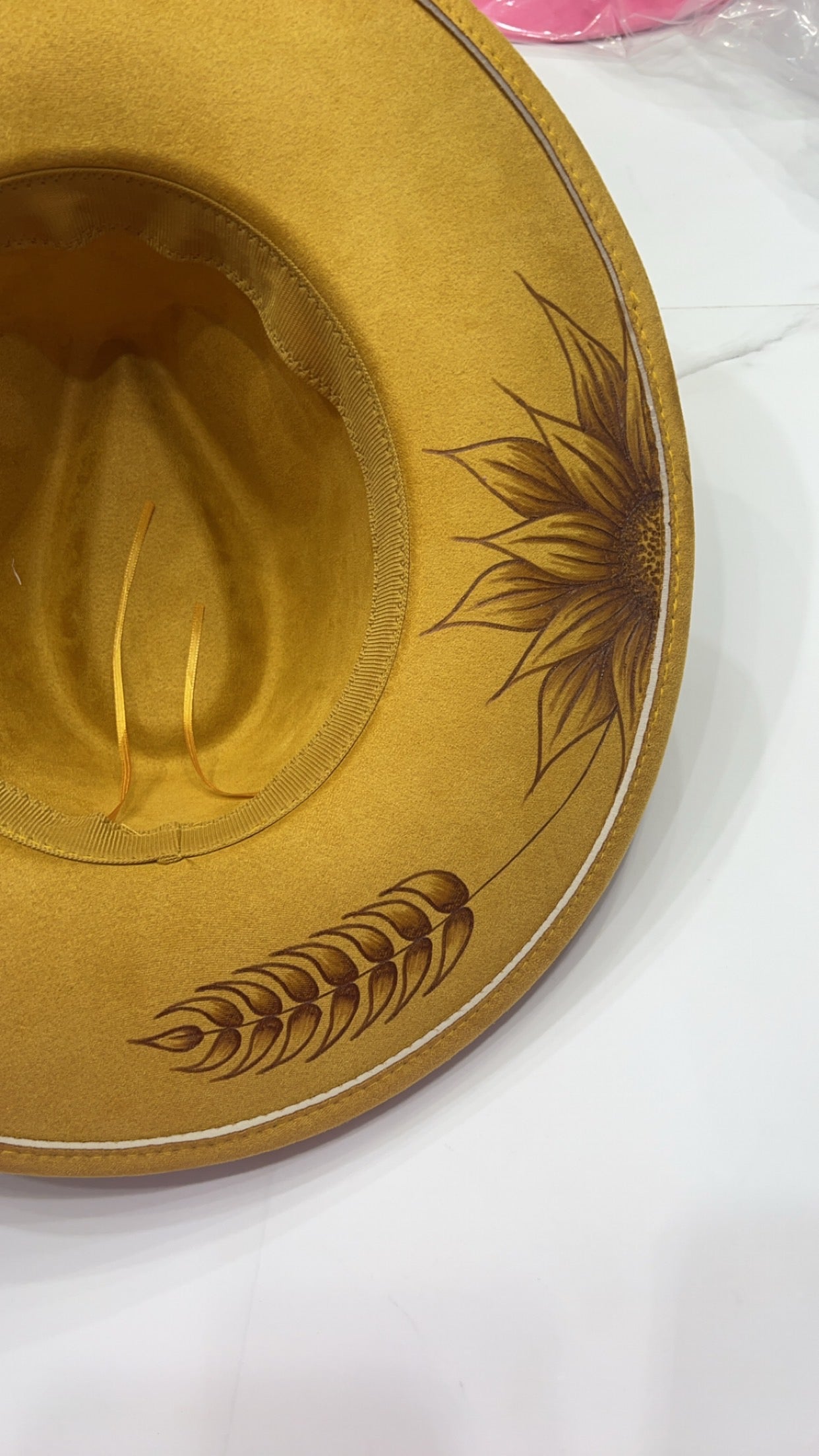 Golden Leopard Sunflower Fedora