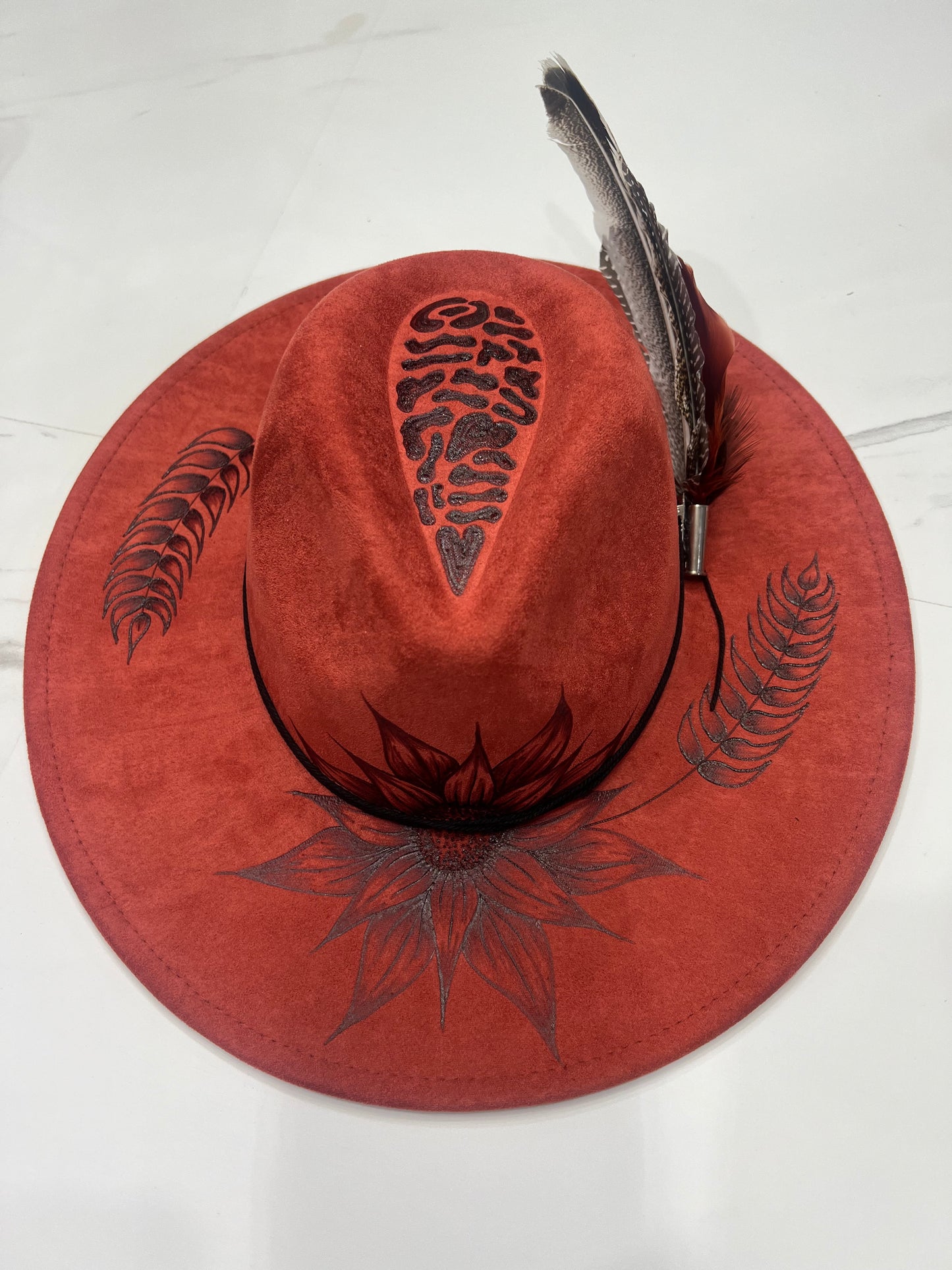 Rust Sunflower Fedora