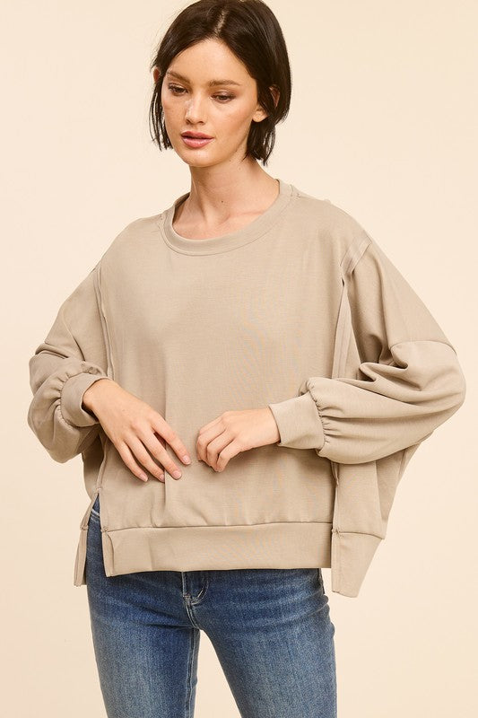 Taupe Crewneck