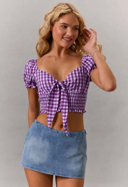 Gingham Puff