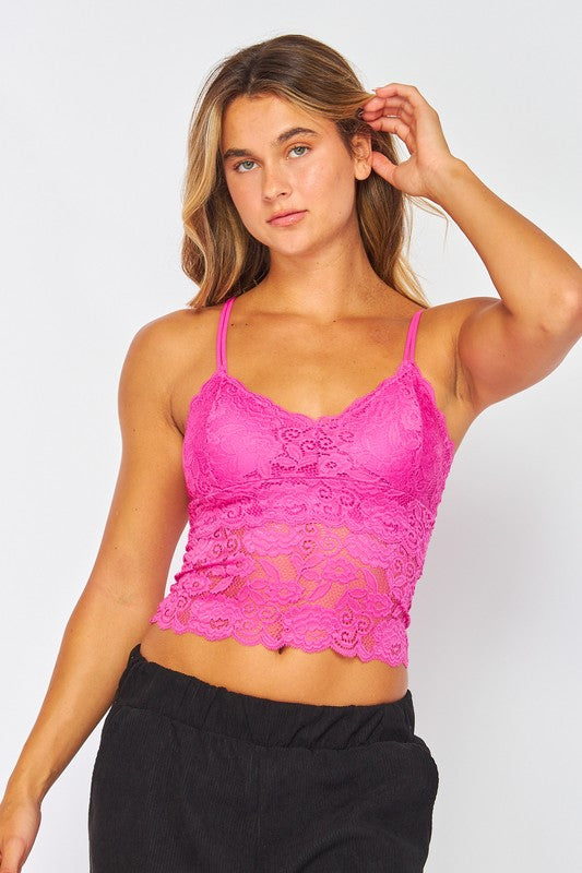 Pink Lace Top