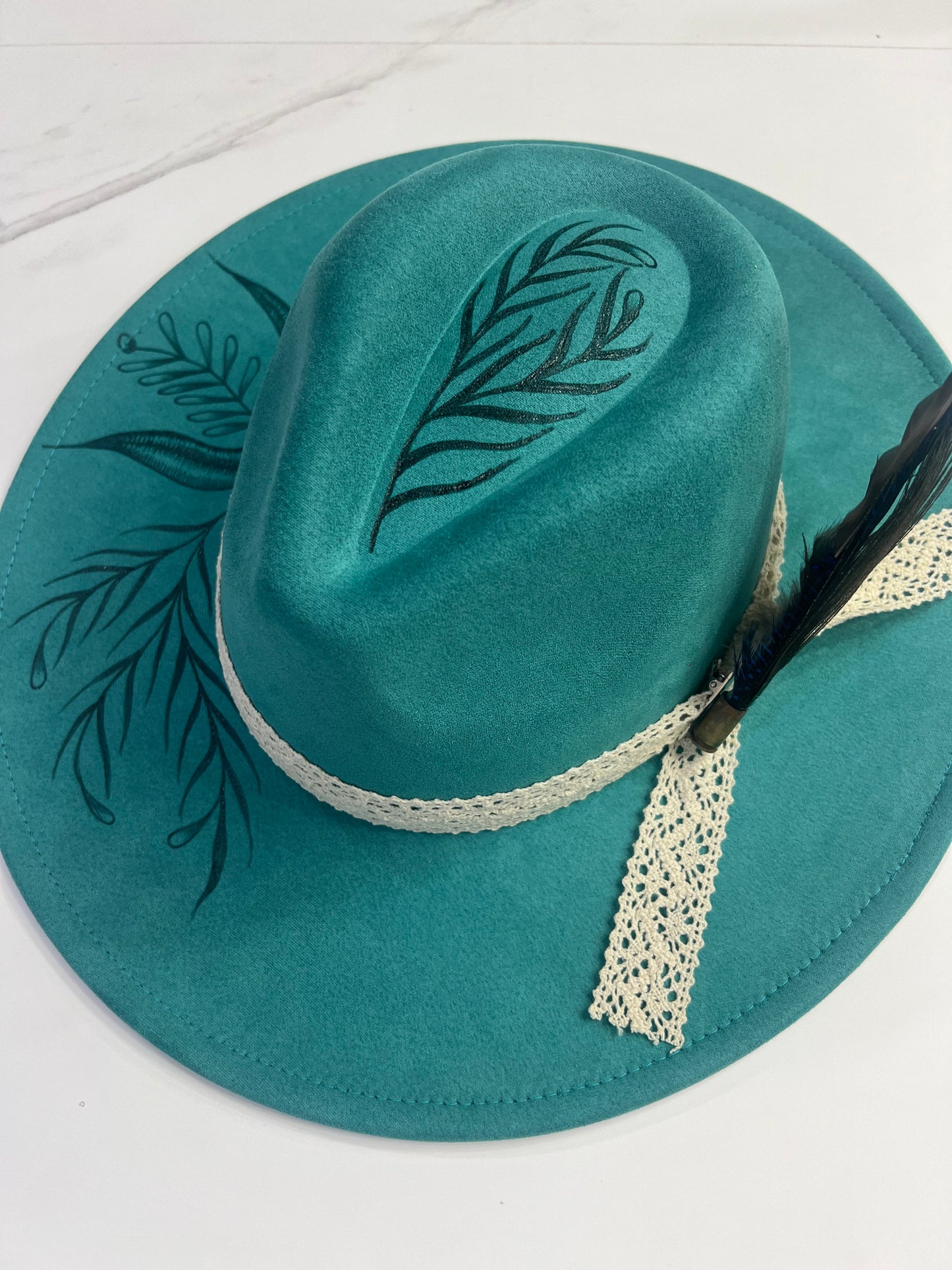 Teal Stem Fedora