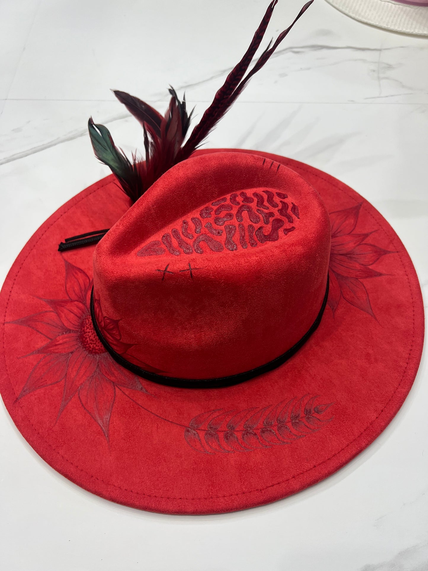 Red Sunflower Fedora