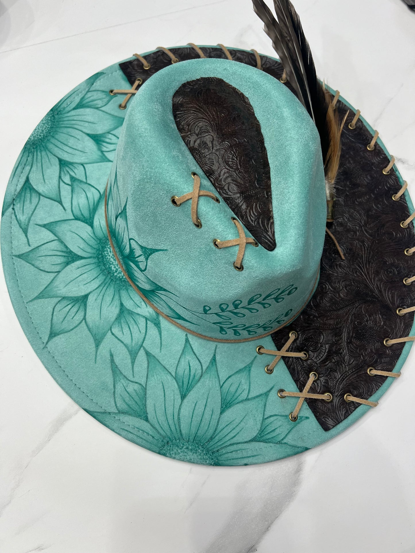 Leather & Mint Fedora