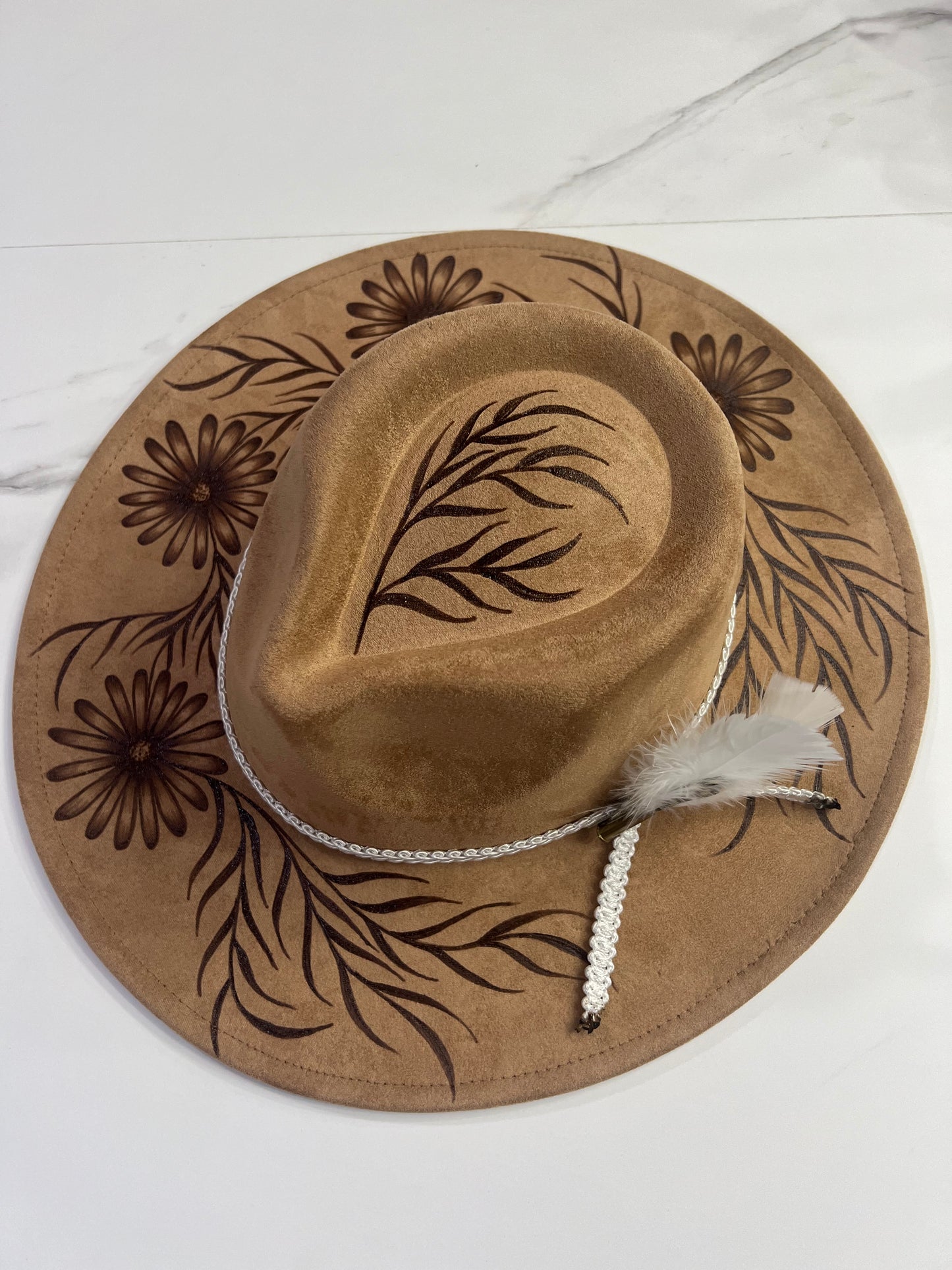 Brown Daisy Fedora