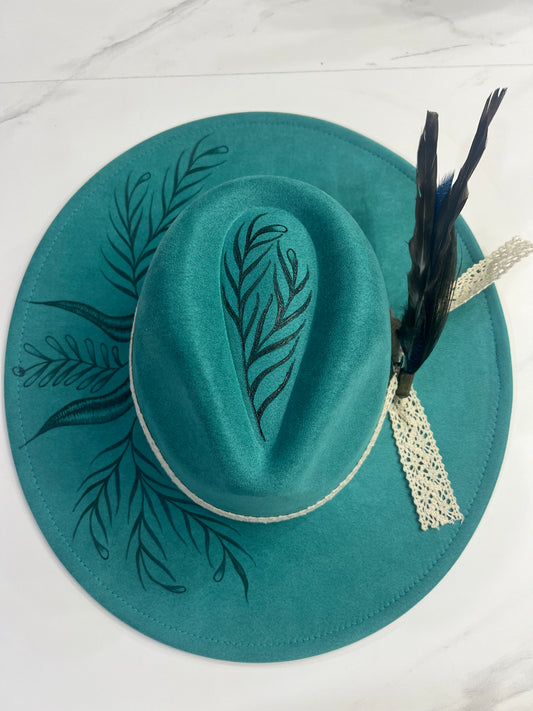 Teal Stem Fedora