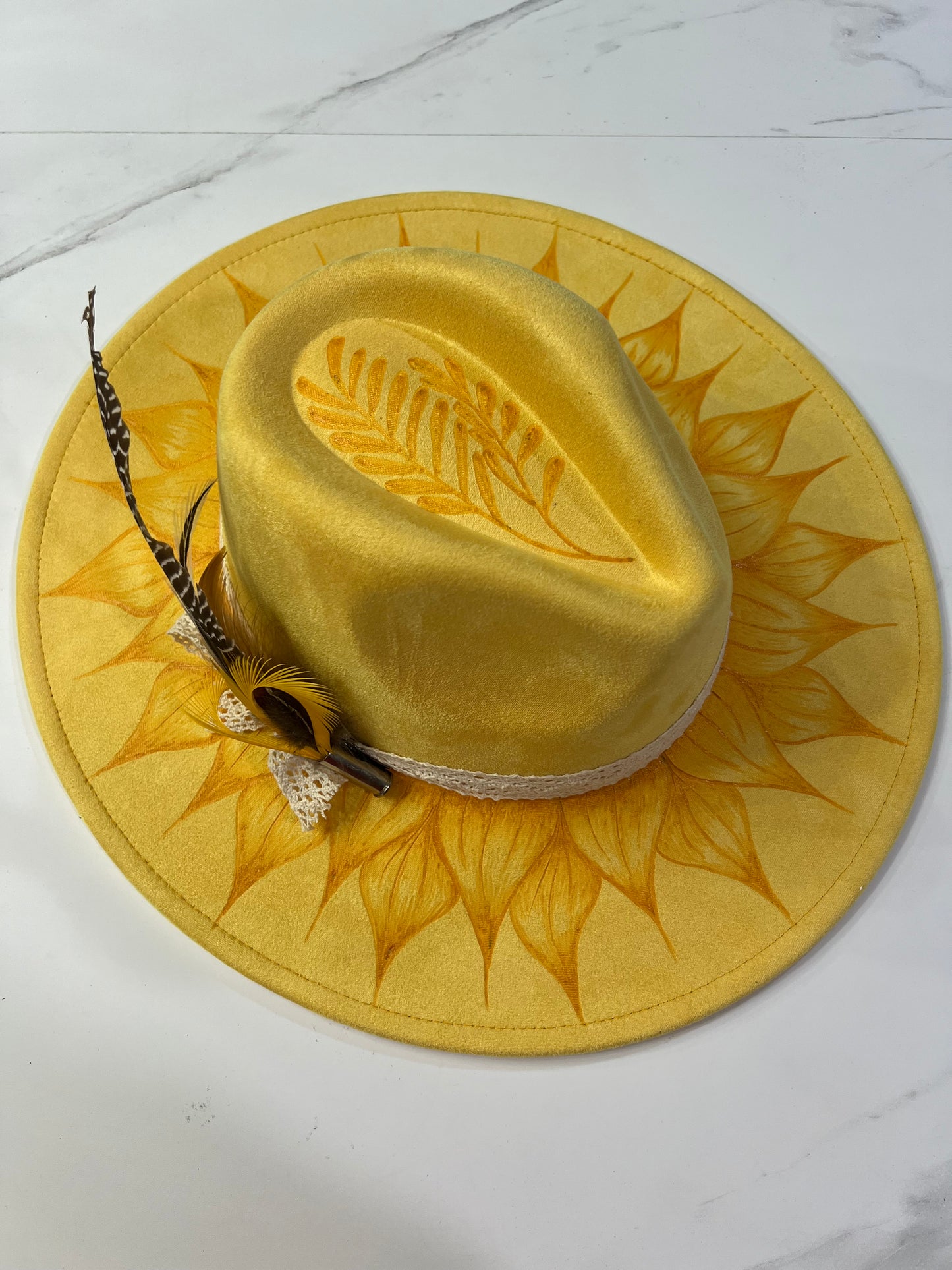 Yellow Sunflower Fedora