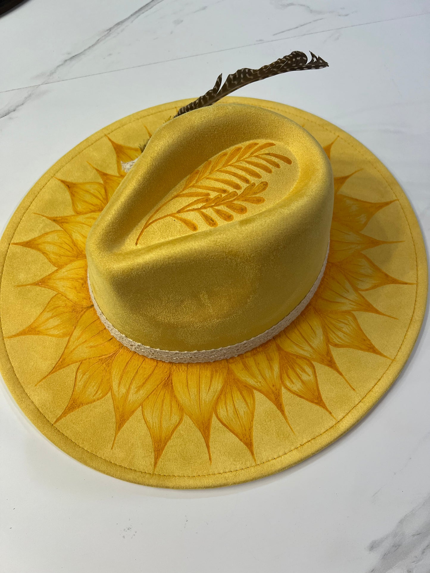 Yellow Sunflower Fedora