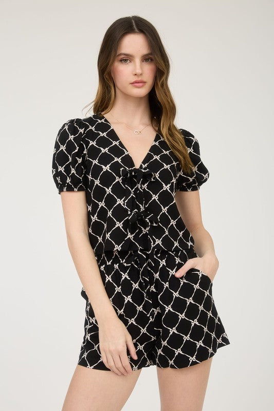 Bow Linen Top