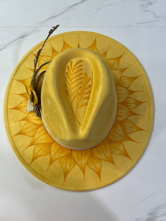 Yellow Sunflower Fedora