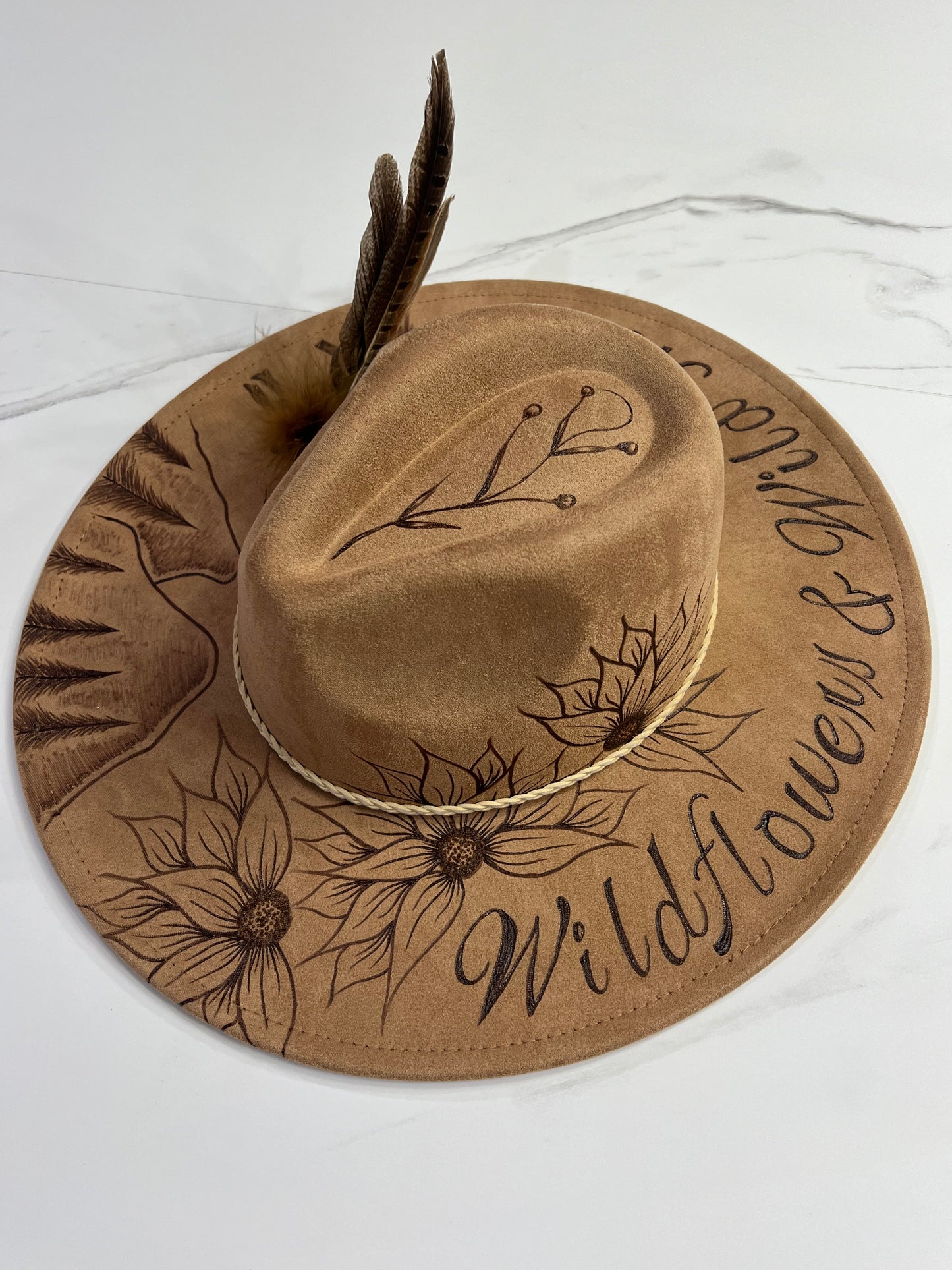 Wildflowers & Wild Horses Fedora Hat
