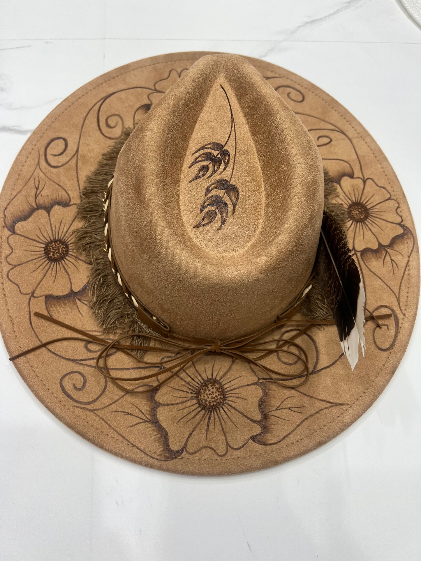 Brown Daisy Fedora