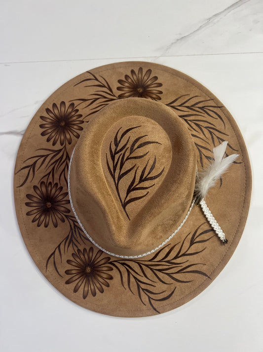 Brown Daisy Fedora