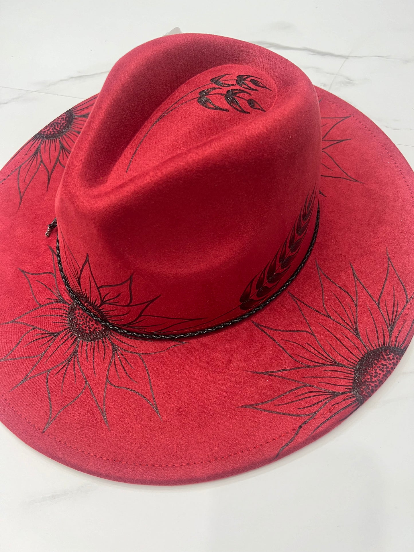 Red Sunflower Fedora