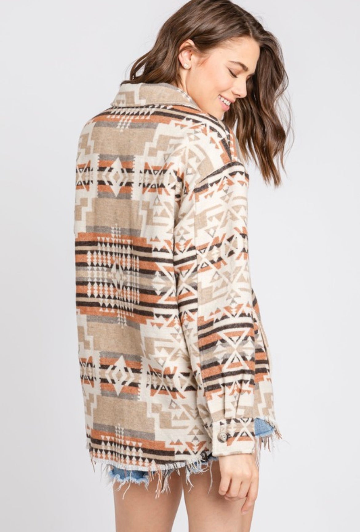 Mocha Aztec Shacket