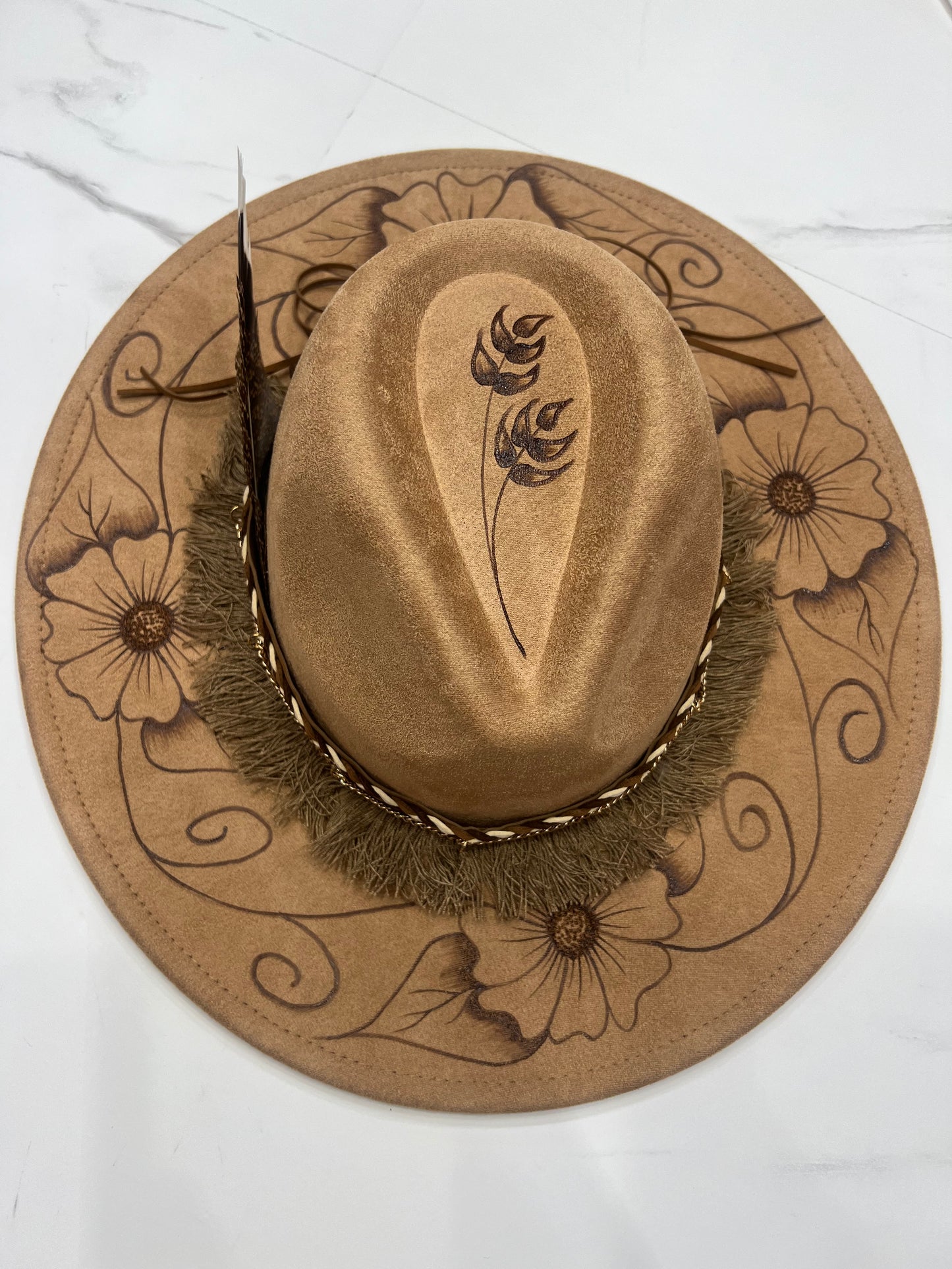 Brown Daisy Fedora