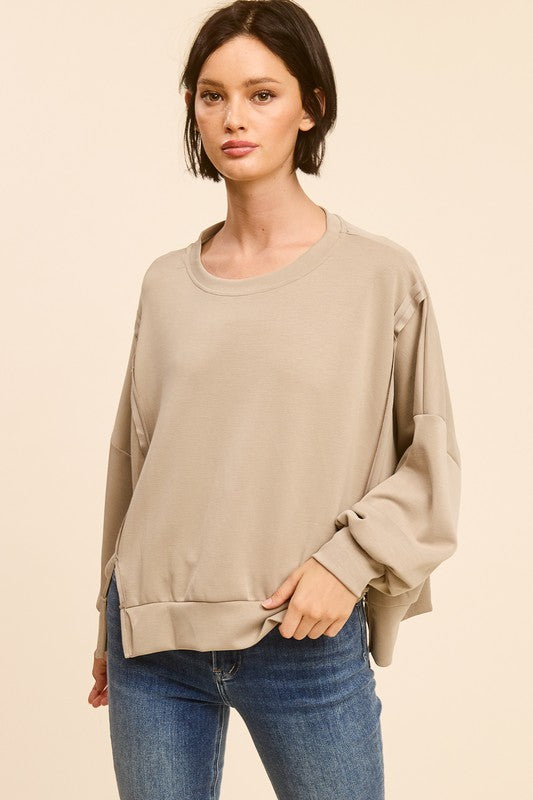 Taupe Crewneck