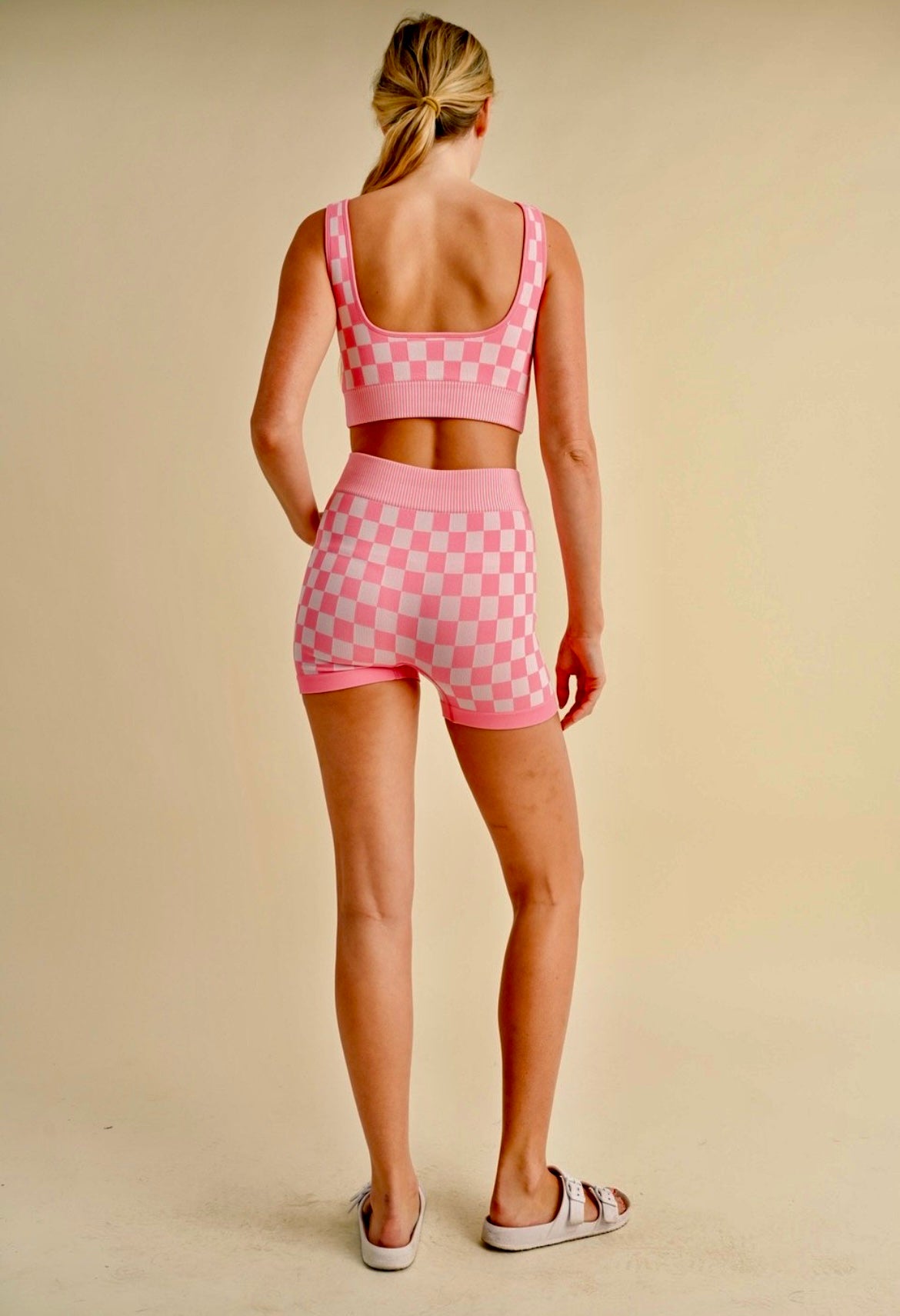 Checkered Work Out Set
