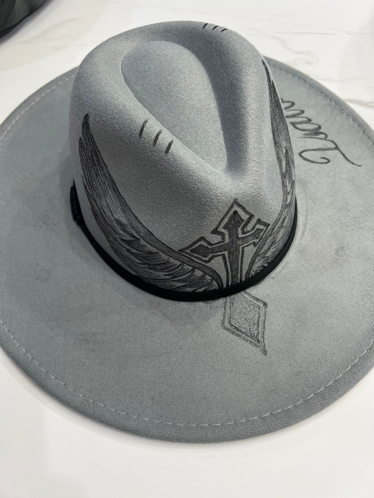 Cross & Wings Fedora Hat