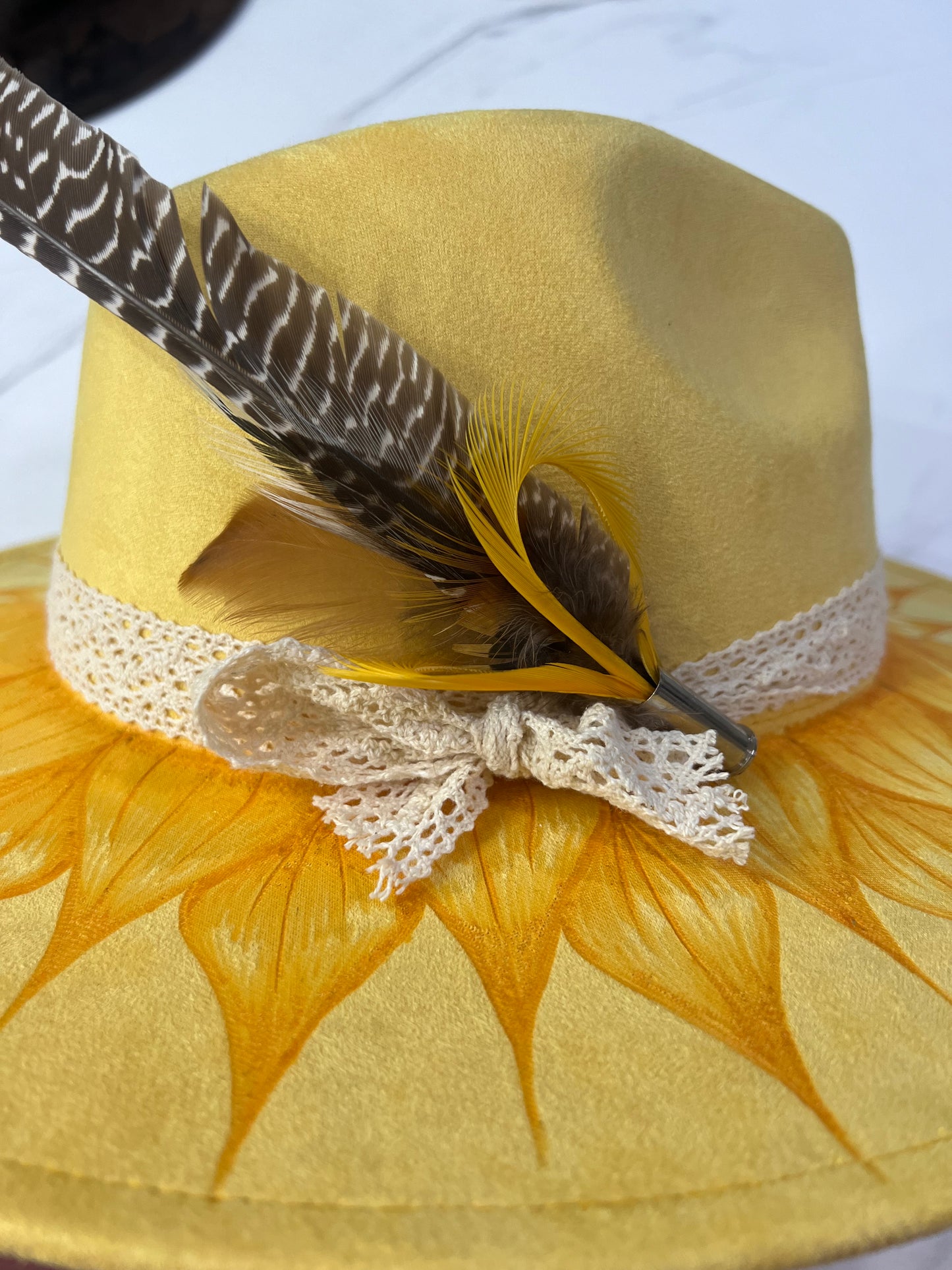 Yellow Sunflower Fedora