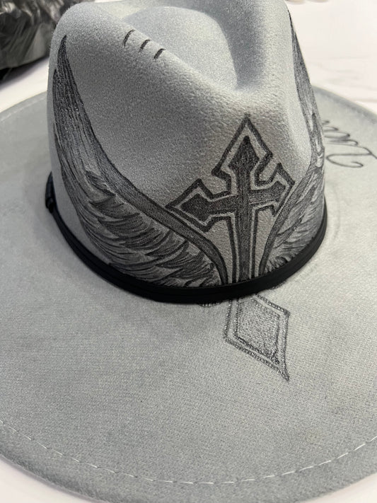 Cross & Wings Fedora Hat