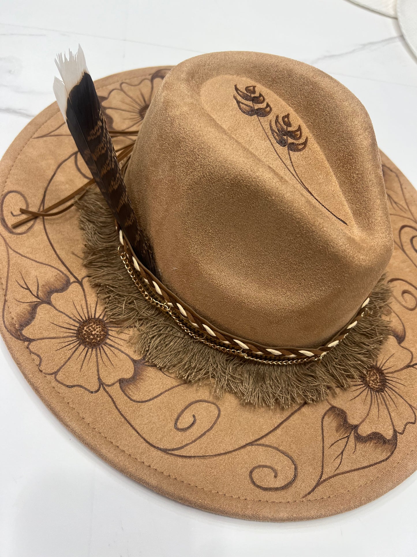 Brown Daisy Fedora